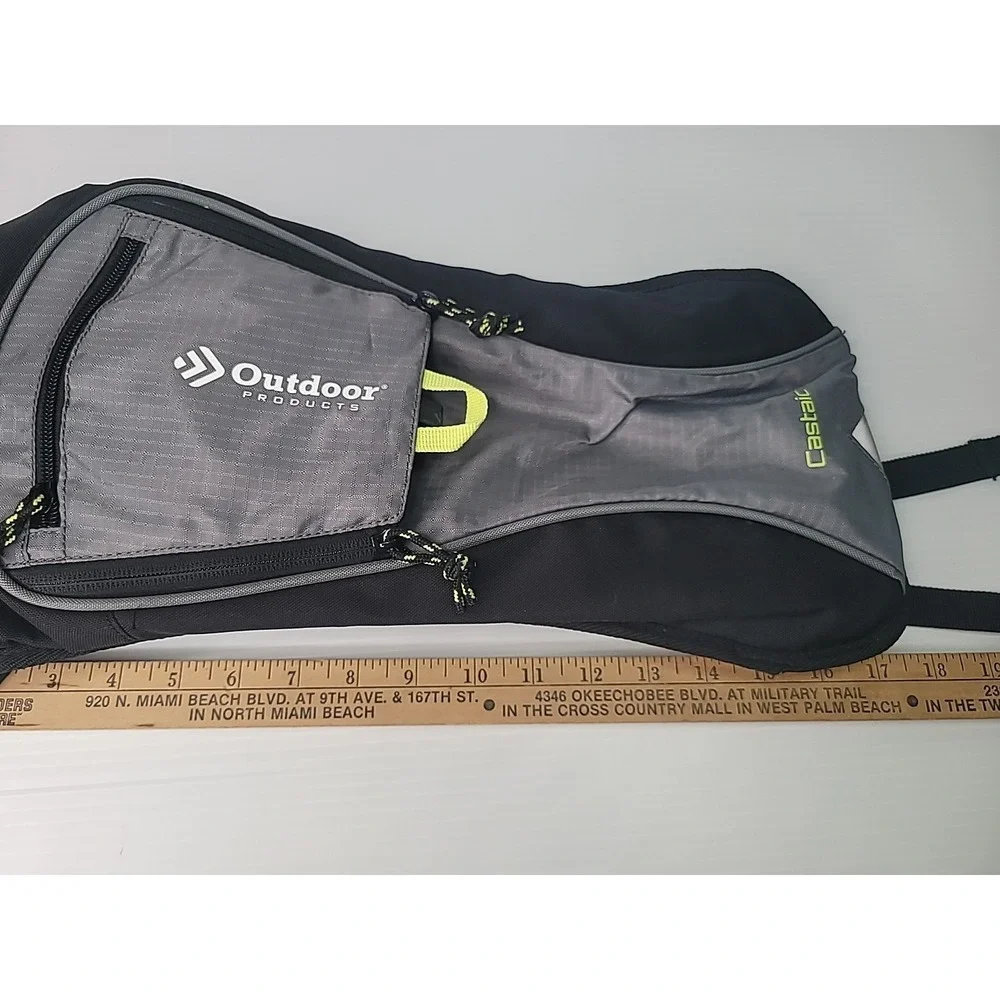 Outdoor Products Castaic Water Reservoir Hydration Backpack Black Gray Festival